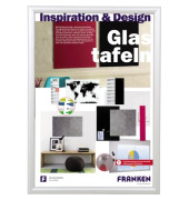 Plakat-Klapprahmen Security, BS1803, silber, A2, Aluminium