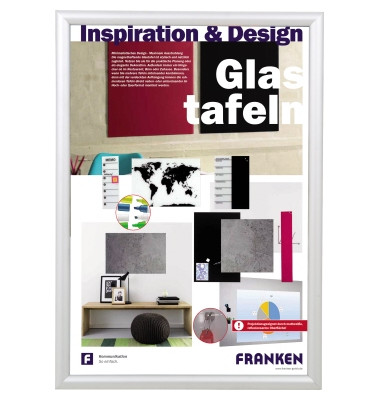 Plakat-Klapprahmen Security, BS1803, silber, A2, Aluminium Plakat-Klapprahmen Security, BS1803, silber, A2, Aluminium