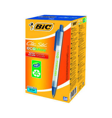 Kugelschreiber ECOlutions 8806891, blau, 0,4mm, Einweg