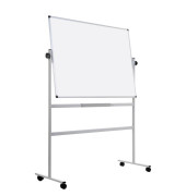 Stativdrehtafel-Whiteboard Maya, QR0204, 120x90cm, emailliert, Aluminiumrahmen