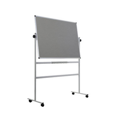 Stativdrehtafel-Kombi Revolver, QR0259, 120x90cm, Filz + Metall, Aluminiumrahmen