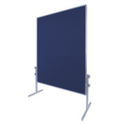 Moderationstafel MOD15011661, 120x150cm, Filz + Filz (beidseitig), pinnbar, blau + blau