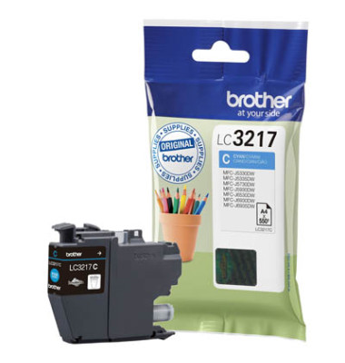 Druckerpatrone LC-3217C cyan ca 550 Seiten