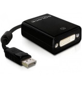 Adapter DisplayPort   DVI-I F M   W 1,25 m schwarz