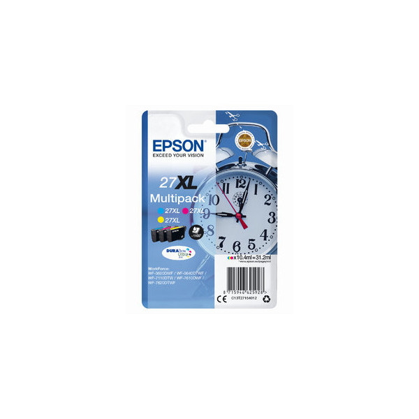 8715946625928 - Druckerpatrone DURABrite Ultra 27XL (C13T27154012) Multipack cyan magenta gelb 8715946625928 3 Stück