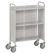 Bürowagen mit 3 Etagen l.grau 1100x810x385 150kg
