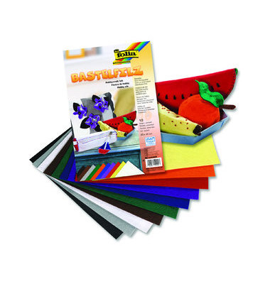 Bastelfilz 20x30cm 150g farbig sortiert 520409