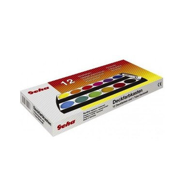 Deckfarbkasten 12 Farben Multi