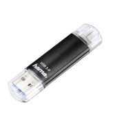 USB-Stick Laeta Twin 00123998, schwarz, ohne, USB 3.0 + micro USB, 16 GB