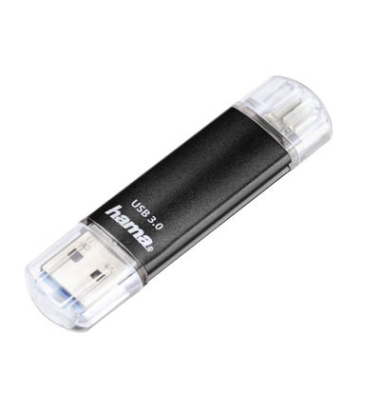 USB-Stick Laeta Twin 00123999, schwarz, ohne, USB 3.0 + micro USB, 32 GB