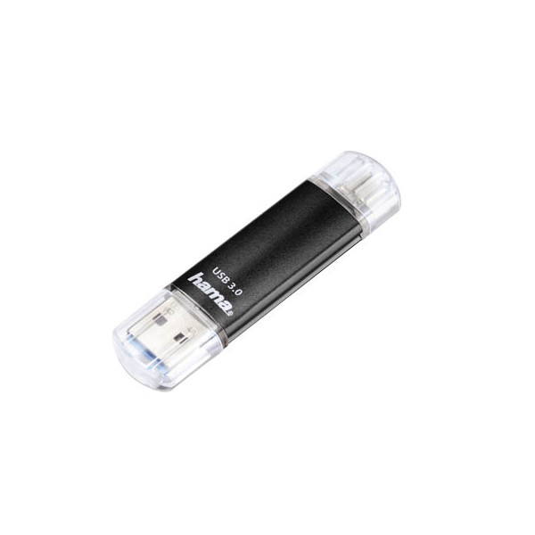 4047443266958 - USB-Stick Laeta Twin 00123999 schwarz USB 30 + micro USB 32 GB 4047443266958 Hama