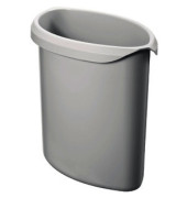 Papierkorbabfalleinsatz 1816-11, 2 Liter, oval, lichtgrau