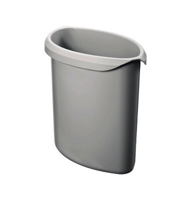 Papierkorbabfalleinsatz 1816-11, 2 Liter, oval, lichtgrau