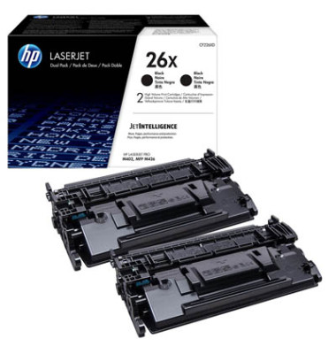 Toner 26X schwarz ca 9000 Seiten Doppelpack