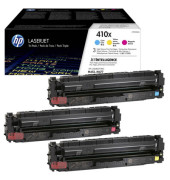 Toner CF252XM (410X), cyan/magenta/gelb, ca. 3x 5000 Seiten
