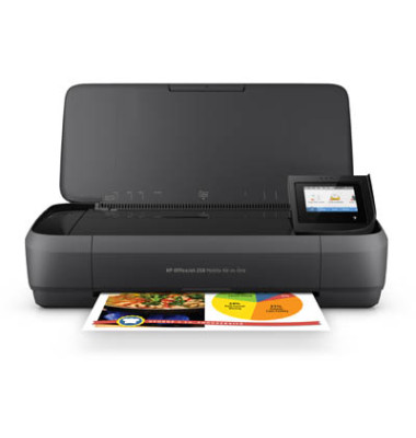 Farb-Tintenstrahl-Multifunktionsgerät OfficeJet 250 Mobile 3-in-1 Drucker/Scanner/Kopierer bis A4