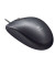 PC-Maus M100 910-005003, 3 Tasten, mit Kabel, USB-Kabel, optisch, grau