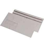 Briefumschlag BlessOf 30005434, Kompakt, mit Fenster, selbstklebend, 75g, grau