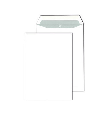 Versandtaschen 30005504, B4, ohne Fenster, nassklebend, 120g, weiß