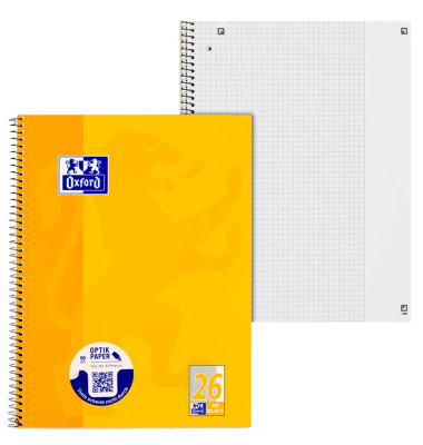 Collegeblock 100050356 Schule, Lineatur 26 / kariert mit weißem Rand, A4+, 90g, gelb, 80 Blatt Collegeblock 100050356 Schule, Lineatur 26 / kariert mit weißem Rand, A4+, 90g, gelb, 80 Blatt