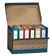Archivbox 270 für 6x Ordner braun 525x310x335mm mit Klappe
