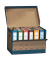 Archivcontainer 270, A4, braun/blau, Wellpappe