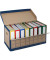 Archivcontainer 2708, braun/blau, Wellpappe