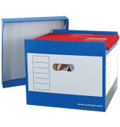 Hängebox Top-Portable, leer, A4, für: 50 Hängemappen, blau