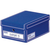 Archivbox, Wellpappe, mit Deckel, A4, 25,5x35x15,5cm, blau
