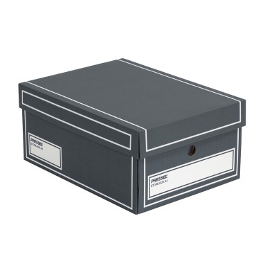 Archivcontainer Store-Box 740116, A4, anthrazit, Wellpappe