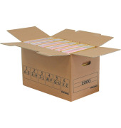 Aufbewahrungsbox Trans-Box, für 6 Ordner, 51,5 x 28,8 x 32,5 cm, braun