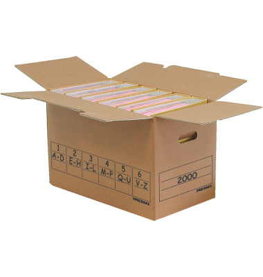 Archivcontainer Transport-und-Archiv 9310, A4, braun, Wellpappe 2-wellig