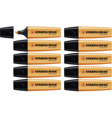 Textmarker BOSS ORIGINAL, 70/54, orange, 2-5mm Keilspitze