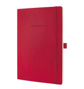 Notizbuch CO314, Conceptum, rot, A4, kariert, 80g, 97 Blatt / 194 Seiten