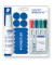 Whiteboard-Set Cleaner/ Wischer/ Magnete/ 4 Stifte