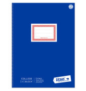 Collegeblock 044320010 OE, Lineatur 21 / liniert mit Rand innen, A4, 70g, blau, 80 Blatt