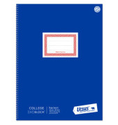 Collegeblock 044320020 OE, Lineatur 22 / liniert mit Rand innen, A4, 70g, blau, 80 Blatt