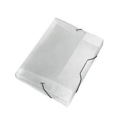 Heftbox Crystal 4443290, A4 farblos, 2,5cm Füllhöhe, Polypropylen (PP)