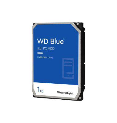 interne Festplatte WD10EZEX Blue HDD silber 3,5 Zoll 1 TB