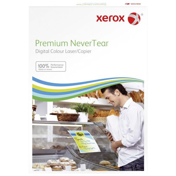 4 Stück Xerox Kopierfolie 003R98053, A3, für Laserdrucker, 0,14mm, wetterfest, weiß matt 5017534980536 Xerox 100 Blatt