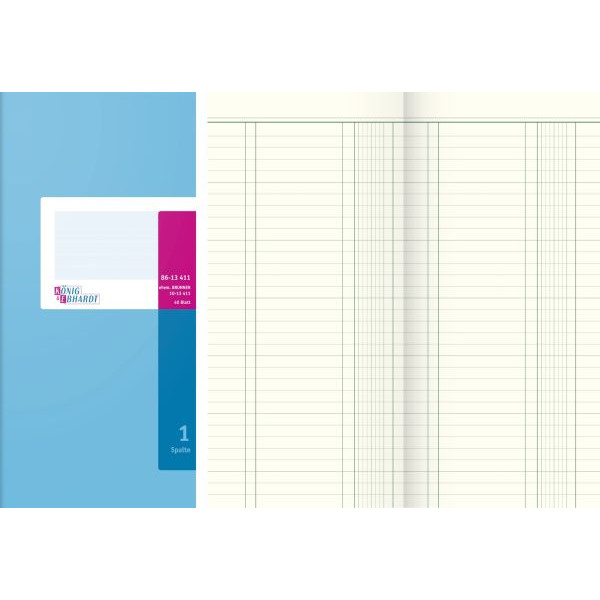 4014149130500 - Spaltenbuch 86-13411 2 3 A4 40 Blatt   80 Seiten mit fester Kopfleiste 2 Spalte über 1 Seite 4014149130500 König und Ebhardt