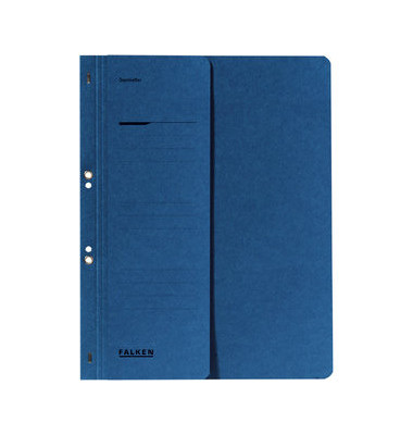 &Ouml;senhefter Manila - RC - Serie 80000524, Din A4 blau halber Vorderdeckel, Recyclingkarton 250g