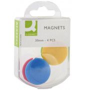 Haftmagnet KF02041, Rund, 25mm &Oslash;, farbig sortiert, 800g