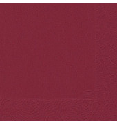 Servietten 24x24cm bordeaux 3-lagig 1/4-Falz
