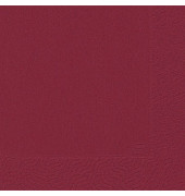 Servietten 24x24cm bordeaux 3-lagig 1/4-Falz