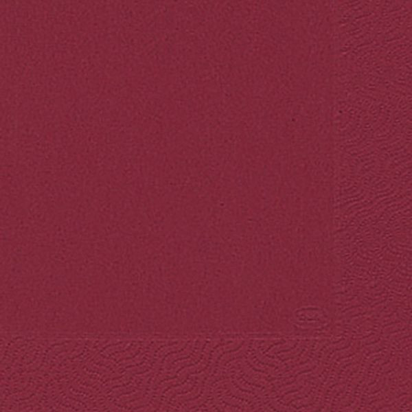 Duni Servietten 104044, bordeaux / Uni, 3-lagig, 24x24cm 7321011040445 Duni 20 Stück