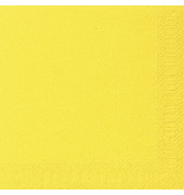 Servietten 104058, gelb / Uni, 3-lagig, 24x24cm