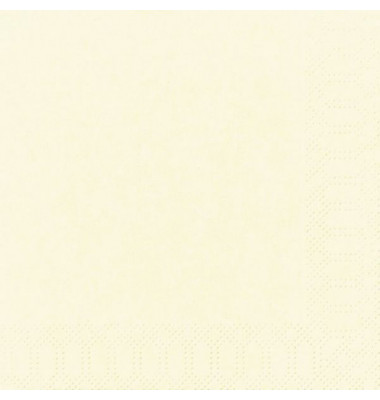 Servietten 105747, champagner / Uni, 3-lagig, 24x24cm