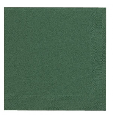 Servietten 40x40cm dunkelgrün 3-lagig 1/4-Falz