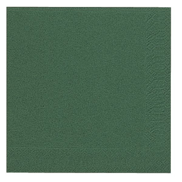 Duni Servietten 104050, dunkelgrün / Uni, 3-lagig, 40x40cm 7321011040506 Duni 20 Stück